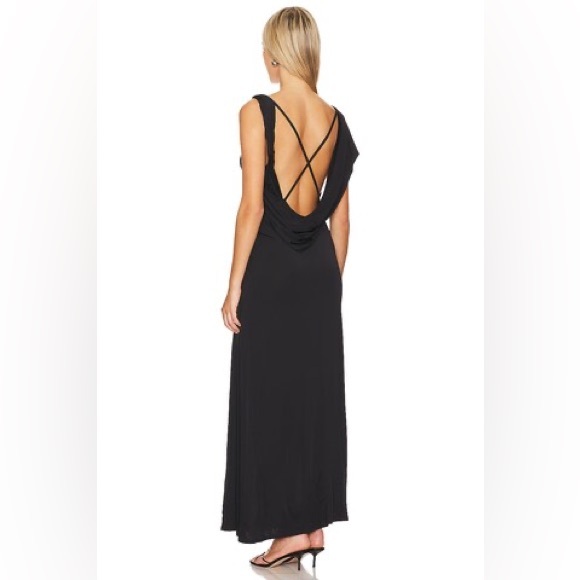 NWT Free People X REVOLVE Roxanne Dress in Black Free People Sz L $250 - Picture 2 of 6